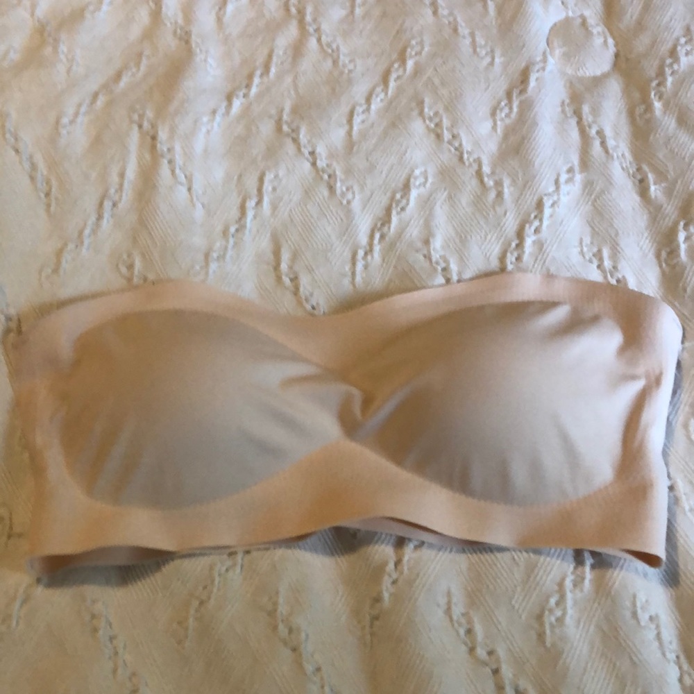 SHEIN bandeau bra in cream (S)